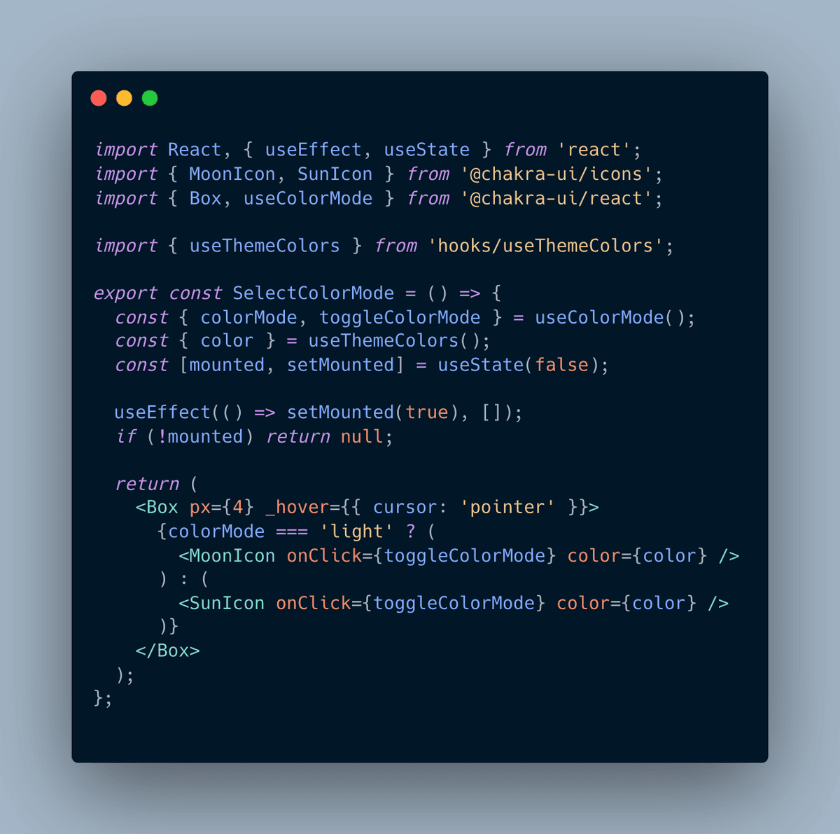 Code Block of Nextjs Code Hydration issue